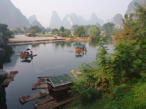 River and mountain view, just outside of Yangshou.